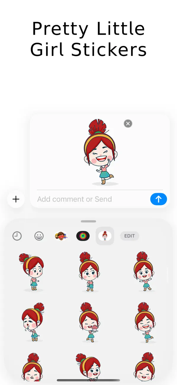 Screenshot #3 pour Pretty Little Girl Sticker Set