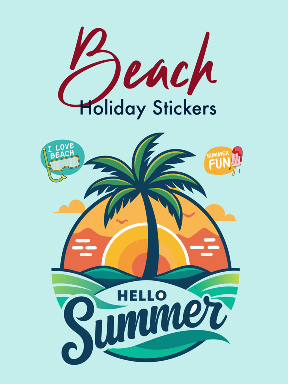 Screenshot #4 pour Beach Holiday Stickers Pack