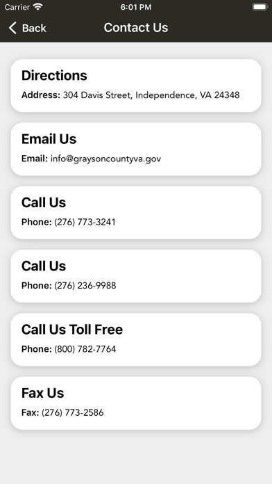 Grayson County Sheriff VA Screenshot