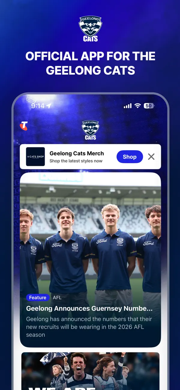 Screenshot #1 pour Geelong Cats Official App