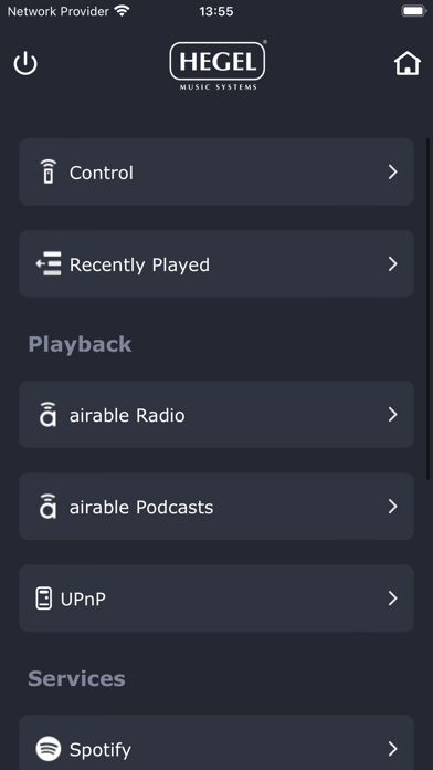Hegel Control Screenshot