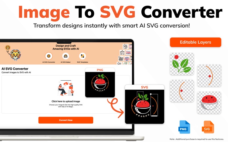 AI SVG Converter - SVG Maker! iPhone screenshot