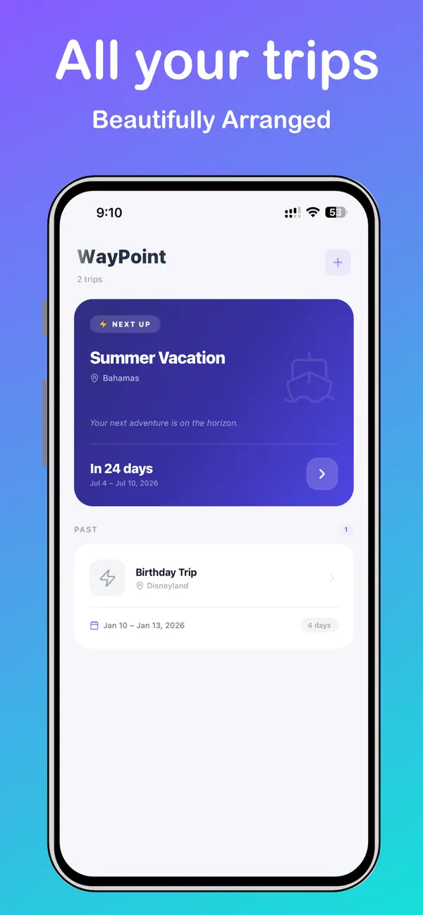 Screenshot #1 pour WayPoint: AI Trip Assistant