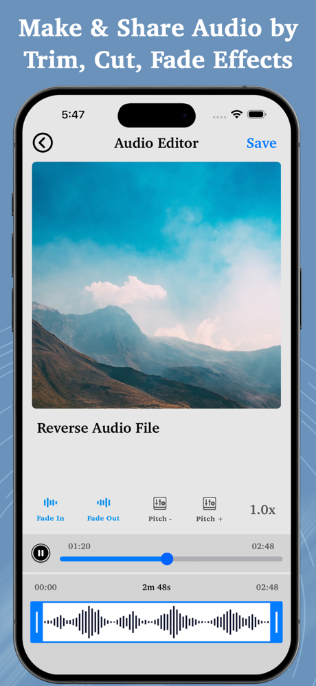 Reverse Audio - Record & Play screenshot 4