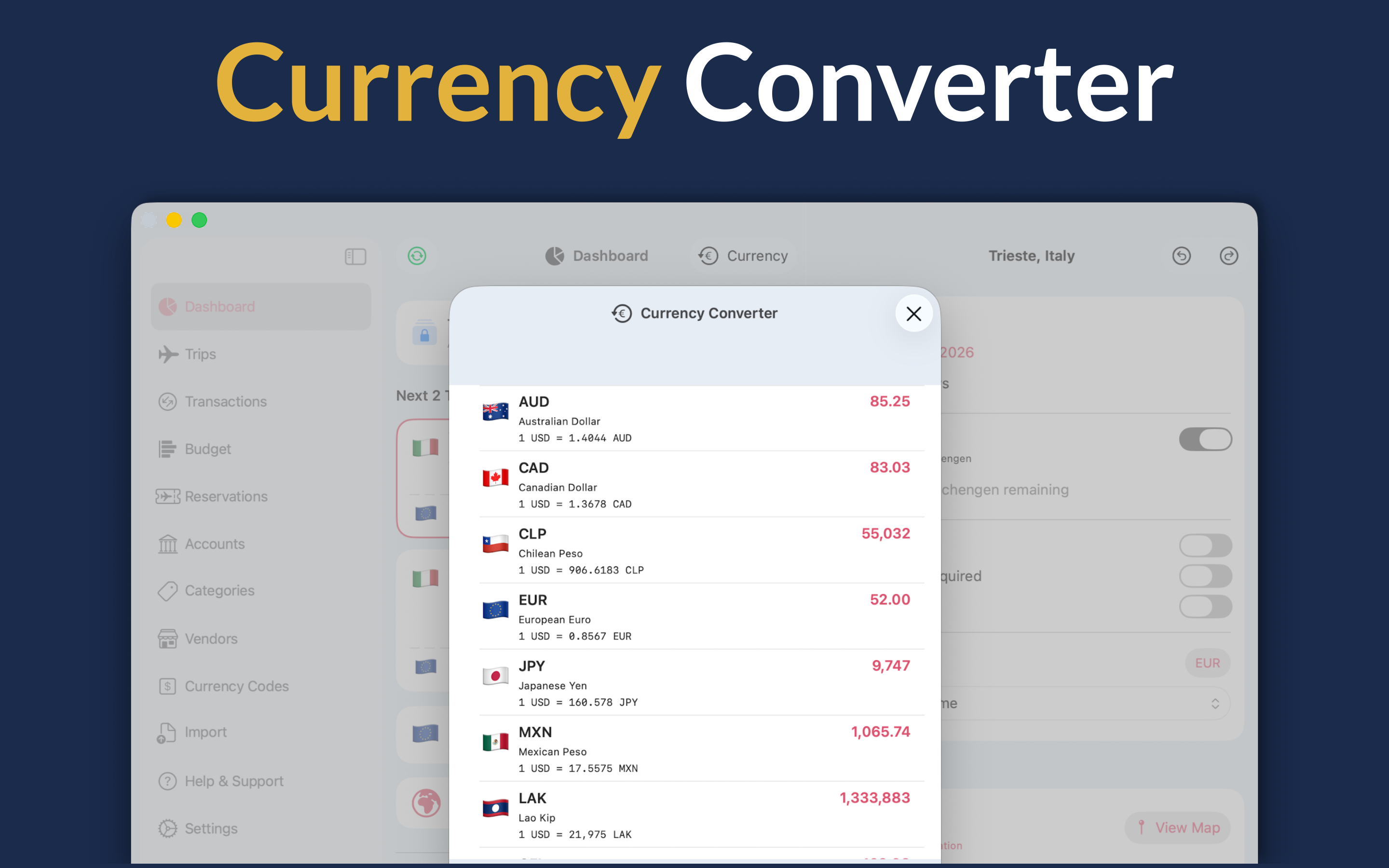 Voyage Vault: Travel Budgeting