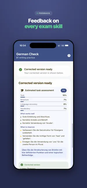 German B1 Writing Practice screenshot 3