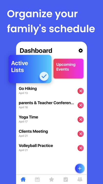 Shared Family Calendar Planner