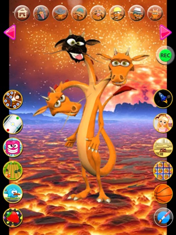Talking 3 Headed Dragon iPad screenshot