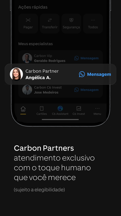 C6 Bank: Cartão, conta e mais! App Store preview screenshot 7