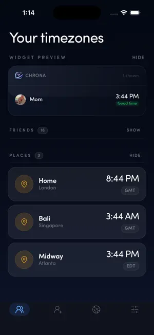 Chrona: Global Time screenshot 2