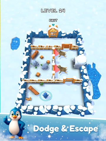 Penguin Escape: Ice Maze iPad screenshot
