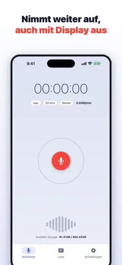 Screenshot von AI Voice Recorder Pro auf dem iPhone 6