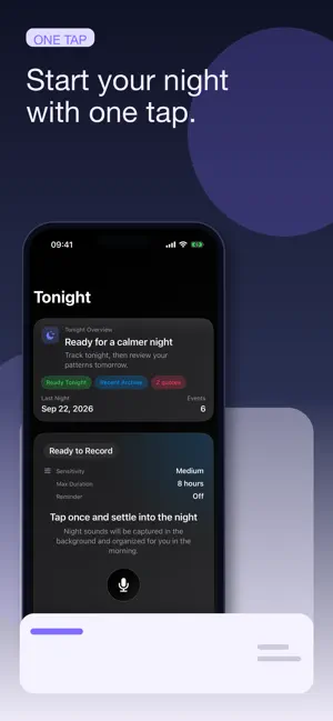 SleepNote - Night Talk & Snore screenshot 1