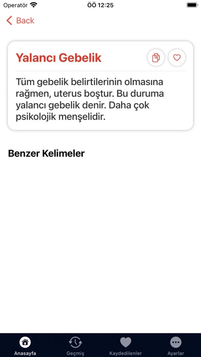 Tıbbi Terimler Sözlüğü Screenshot