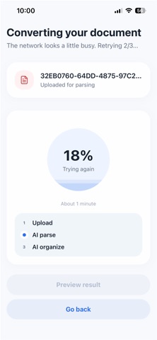 CleanMD: PDF to Markdown iPhone screenshot