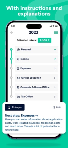 Capture d'écran 6 de wundertax: German tax return