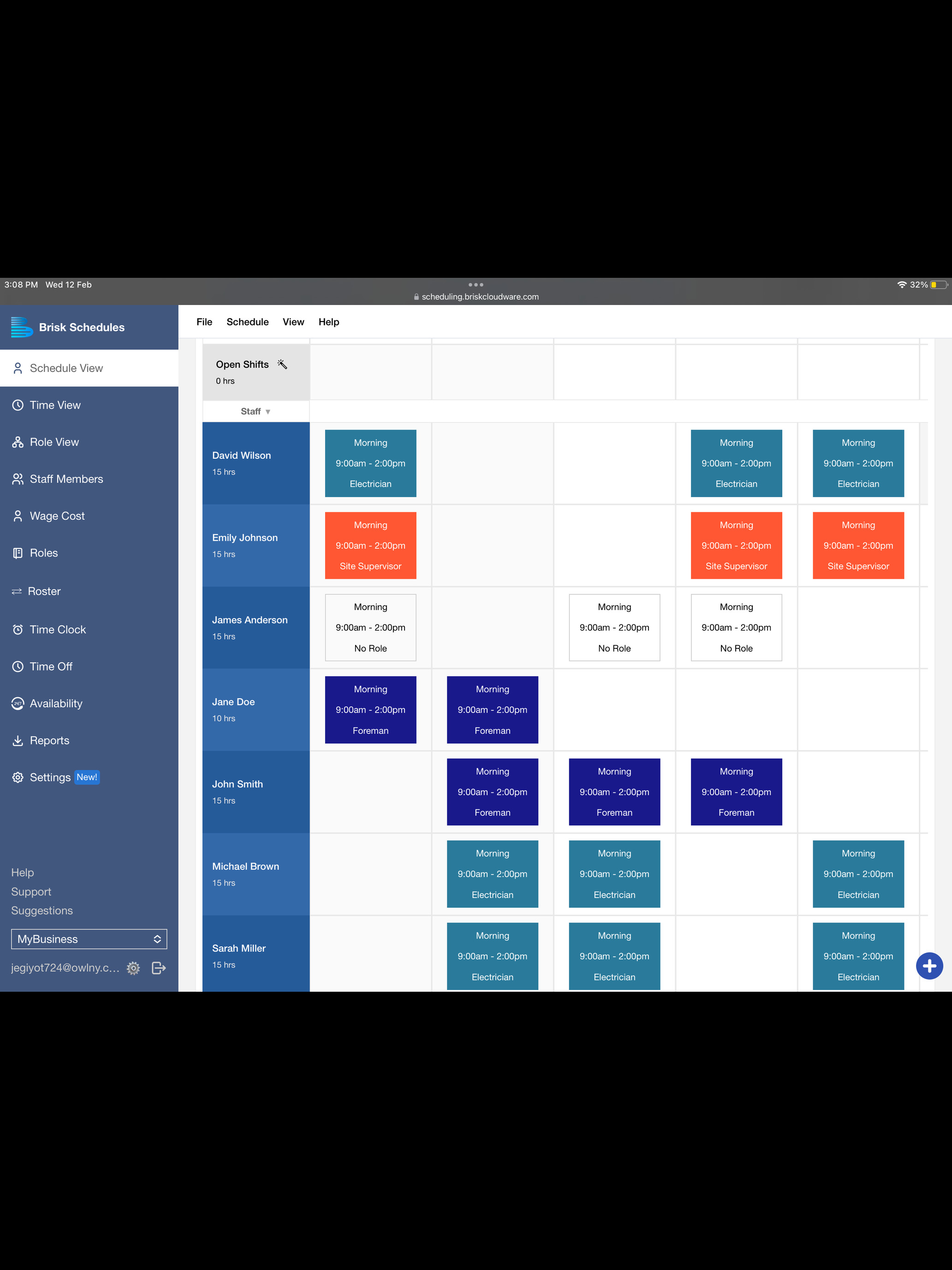Brisk Schedules