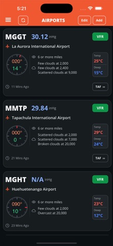XDMetar - Metar & Taf app screenshot