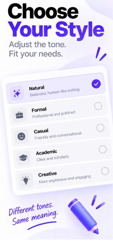 Grubby AI – Text humanizer AI Screenshot 5 of 5