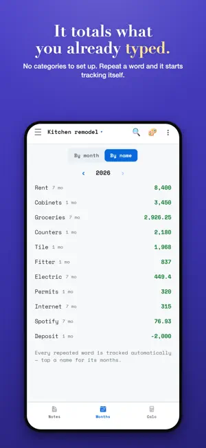 Easy Note Calc screenshot 2