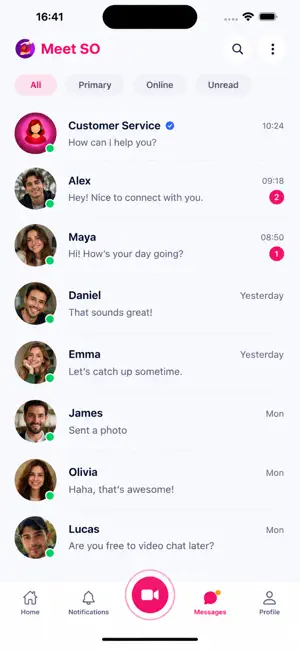 Meet SO: Chat & Video screenshot 3