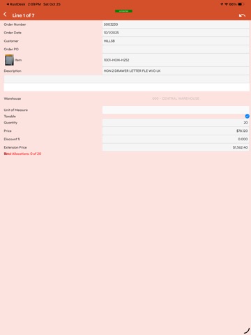 Endpoint Mobile Sales iPad screenshot