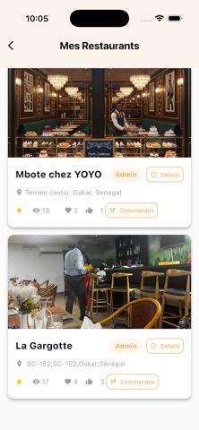 MonResto Sénégal screenshot