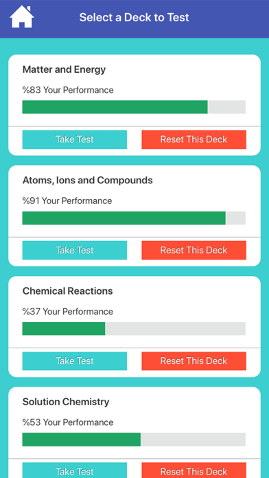 Chemistry Education Flashcards Screenshot