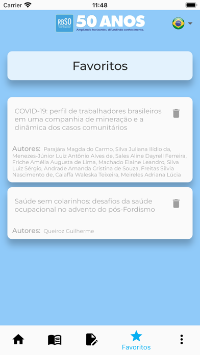 RBSO - Rev Bras Saúde Ocup Screenshot