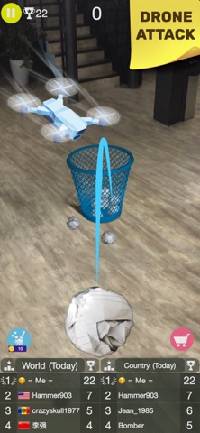 Paper Bin AR - paper throw Screenshot 1 of 6