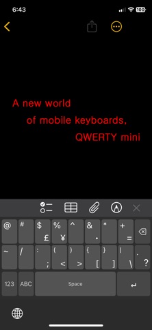 QWERTY mini Std ENG screenshot