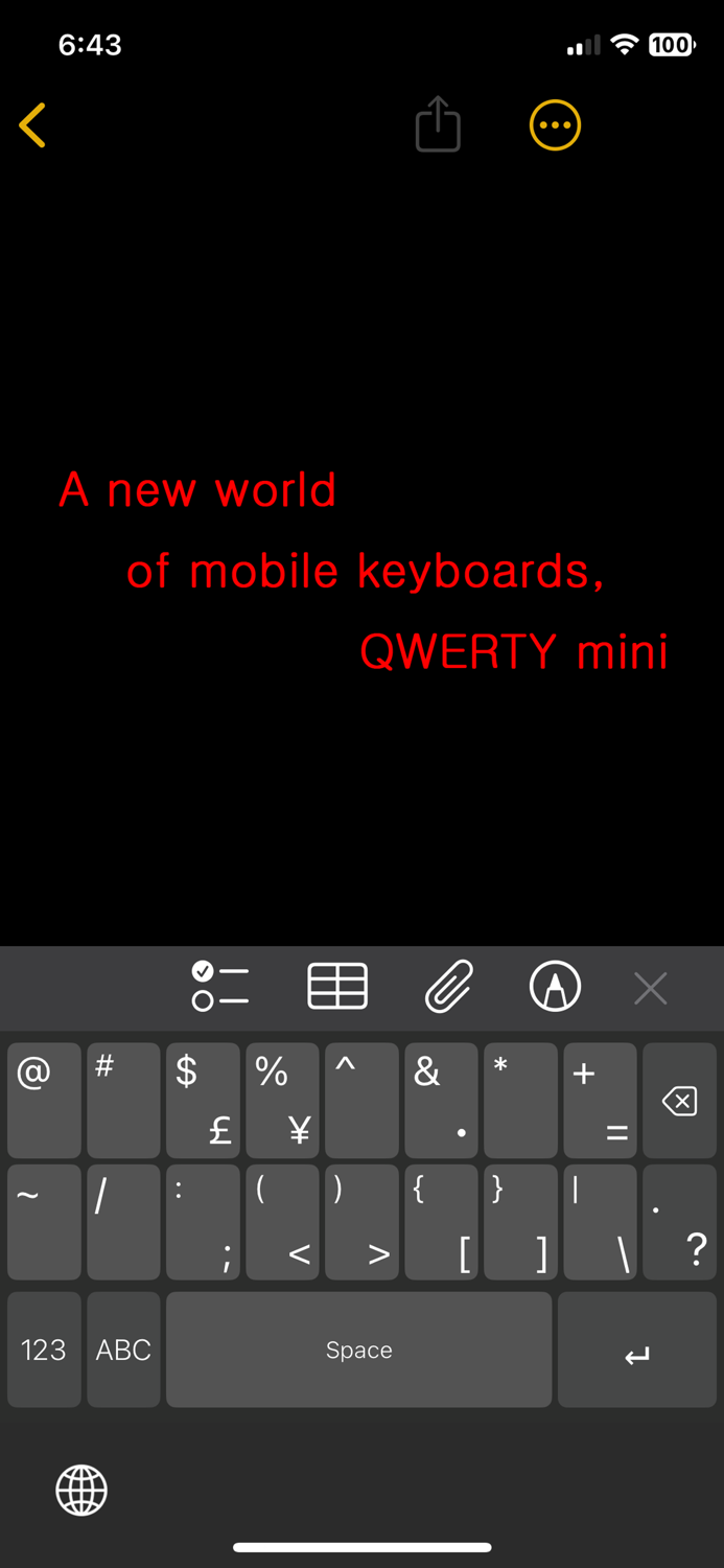 QWERTY mini Std ENG