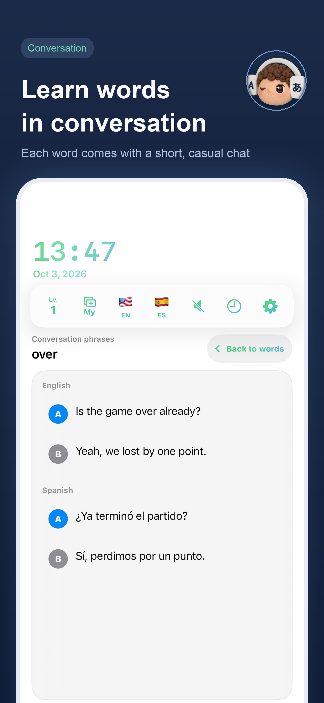Screenshot 2 of Spanish Vocabulary & Listening