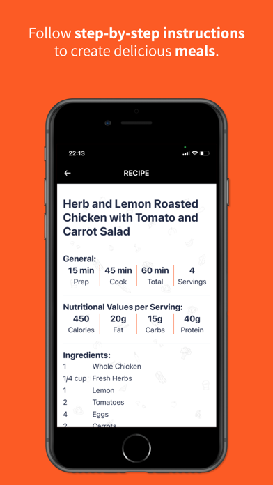 AI Recipes w/ Fridge Leftovers Screenshot