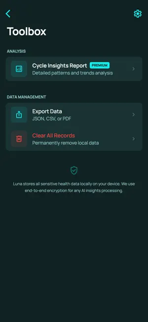 Period Log . - Lite Tracker screenshot 3