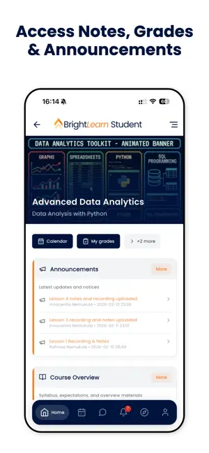 BrightLearn Portal screenshot 2