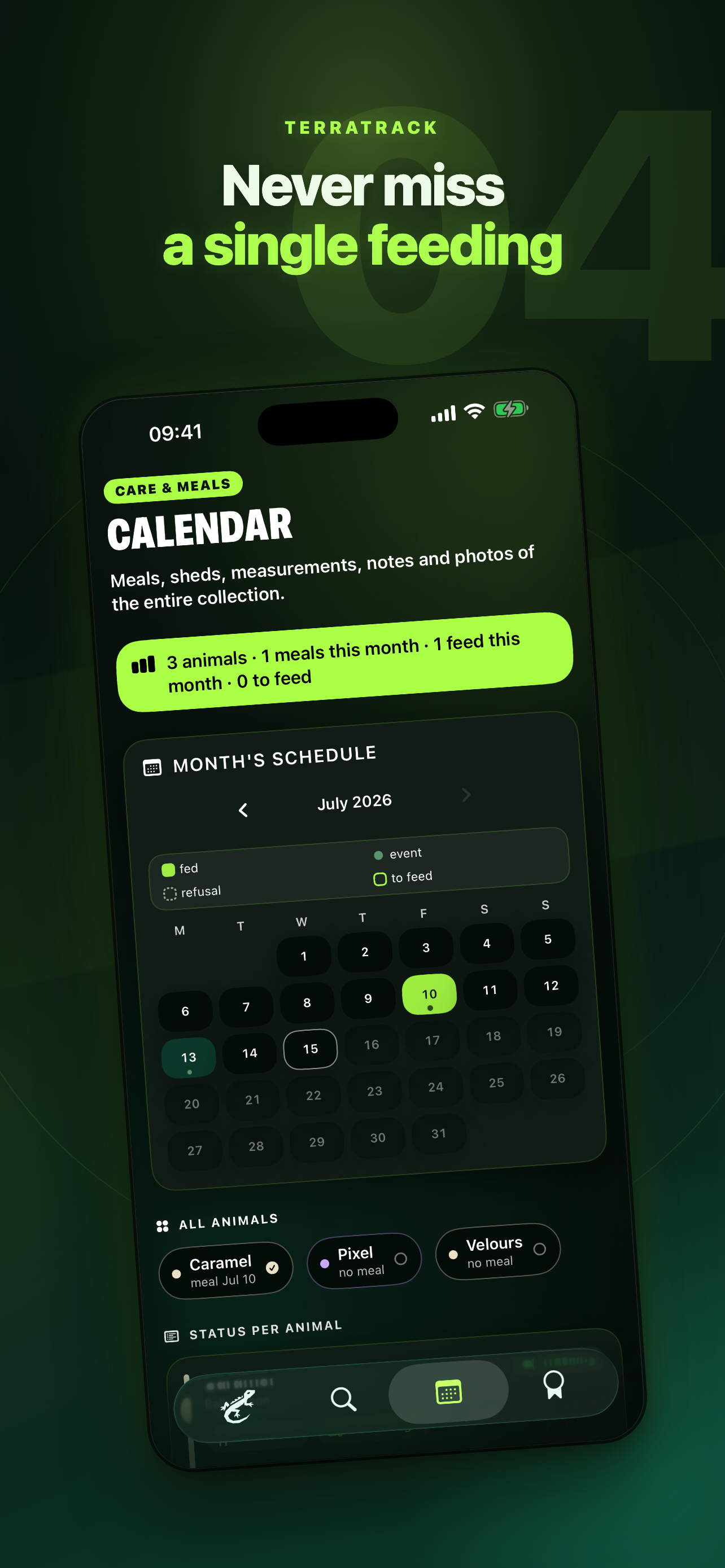 TerraTrack: Reptile Care screenshot 4
