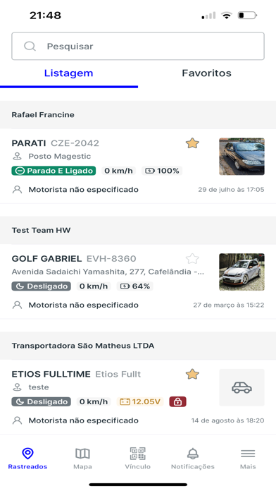 Proteja-se Rastreamentos Screenshot