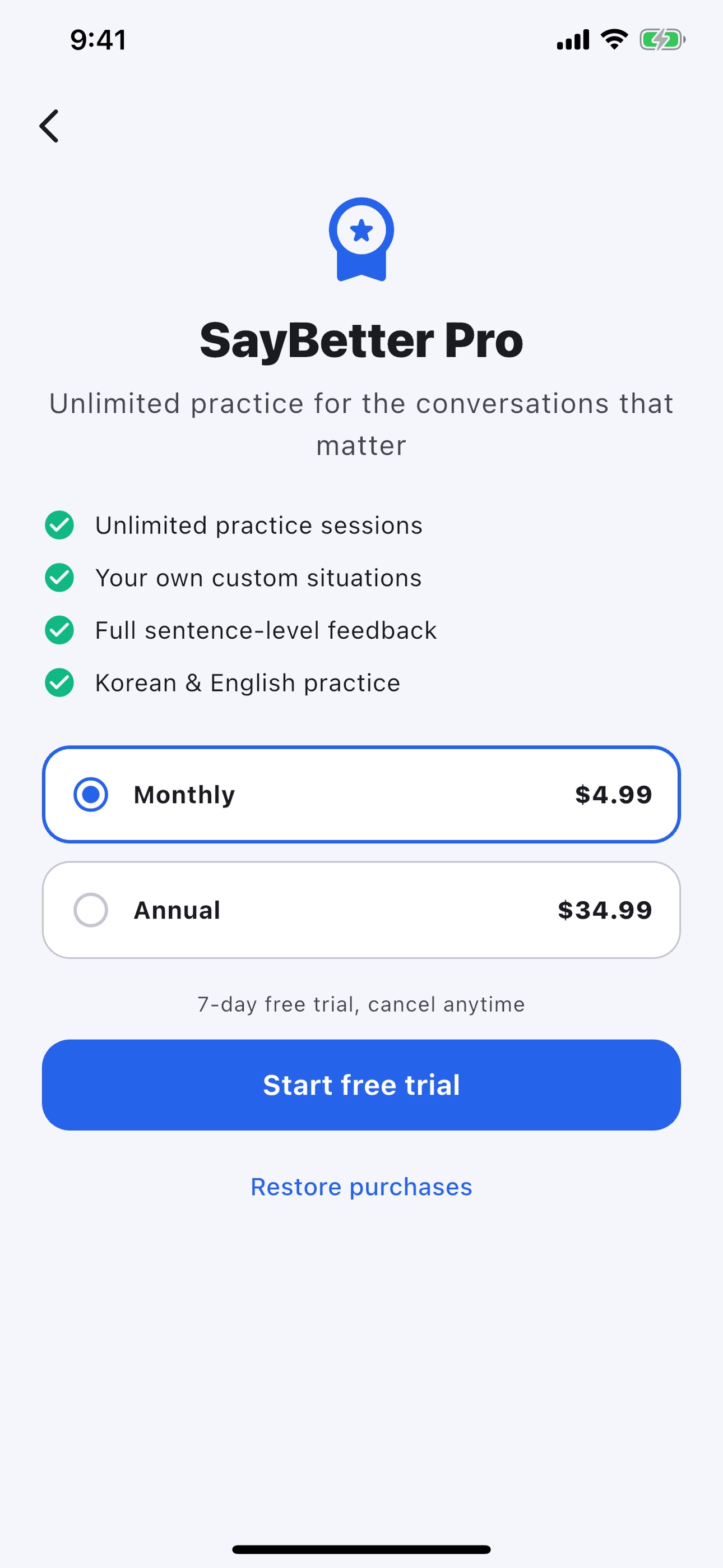 Screenshot 7 of SayBetter: AI Voice Coach