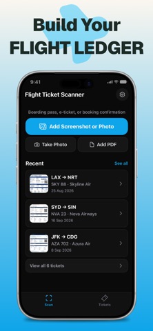 Flight Ticket Scanner Screenshot 1 of 5