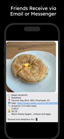 MealFavs Pro screenshot