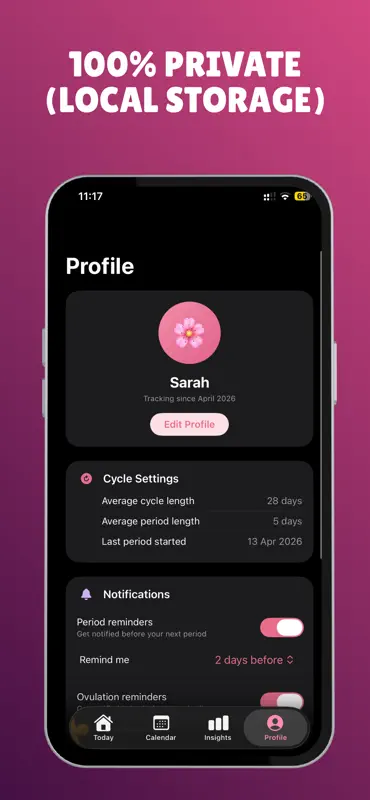 Bloom - Period & Cycle Tracker screenshot 5 of 6