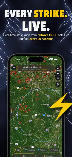 Lightning Tracker: Live Radar screenshot 1