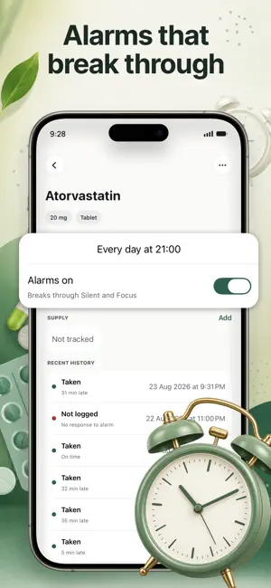 Pillar: Medication Alarm screenshot 4
