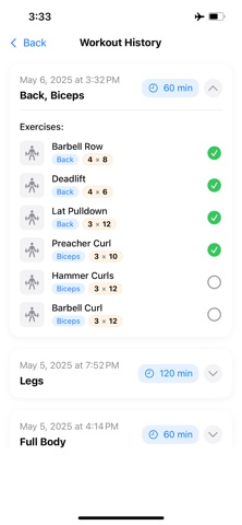 Just Lift iPhone screenshot