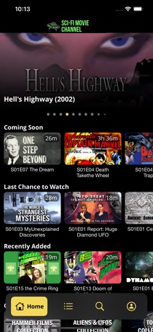 SciFi Movie Channel app screenshot