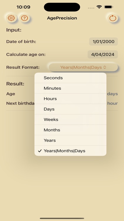 Age Precision: Age Calculator