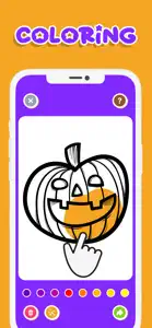 Halloween coloring for kids 3+ screenshot #2 for iPhone