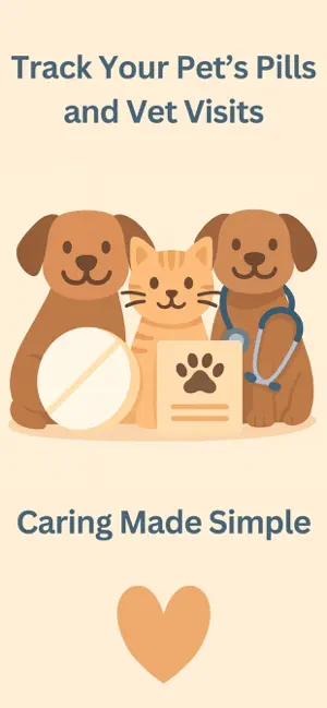 PetMed: Pill Reminder, Vet Log screenshot 1