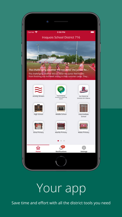 Screenshot 1 of Iroquois School District 716 App